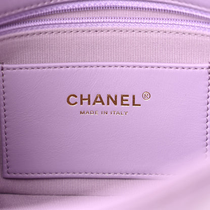 Chanel Lambskin Quilted Braided CC Flap Lilac 7 of 10