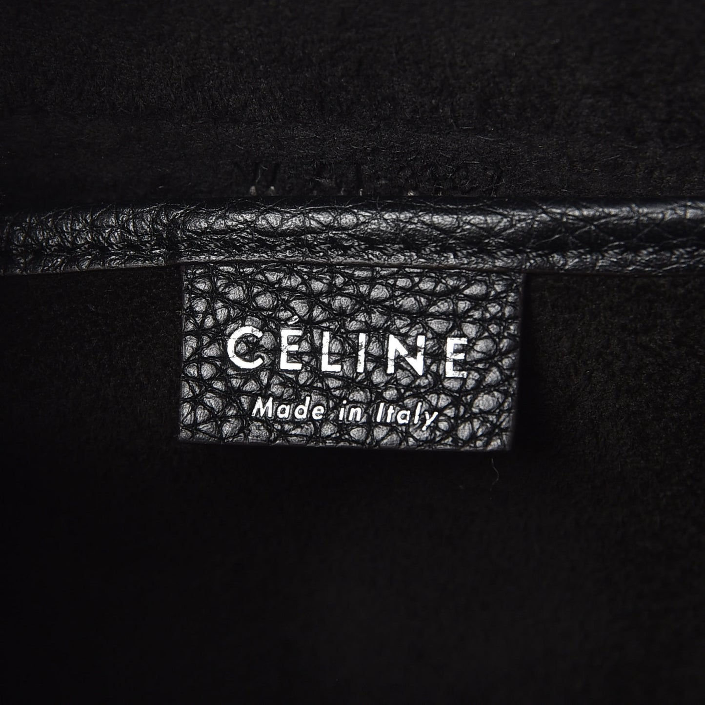 Drummed Calfskin Nano Luggage Black