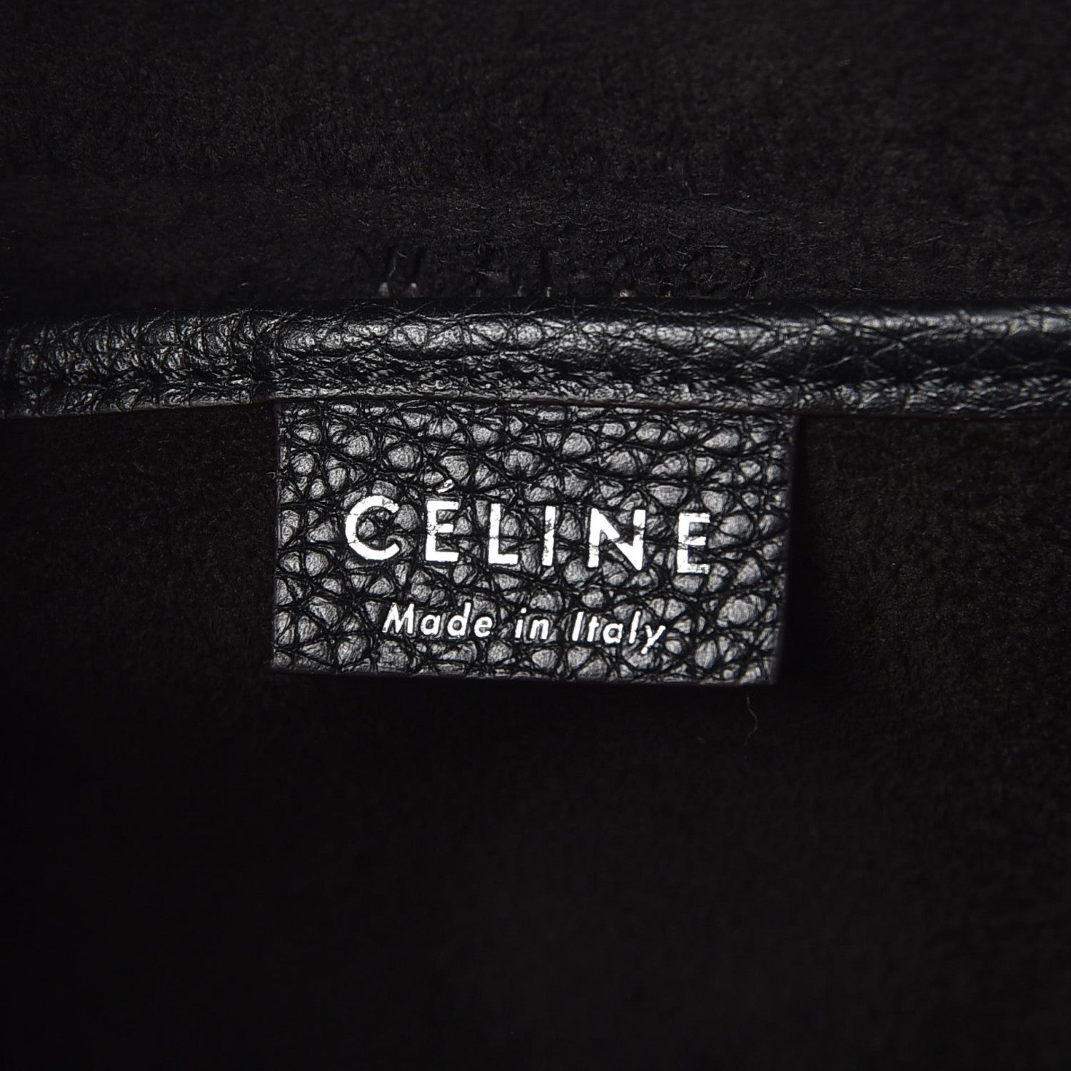 Celine Drummed Calfskin Nano Luggage Black 6 of 8