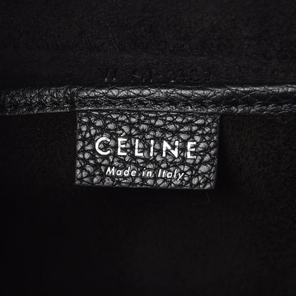 Celine Drummed Calfskin Nano Luggage Black 6 of 8