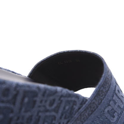 Christian Dior Oblique Denim D-Way Platform Sandal 38 Blue 8 of 9