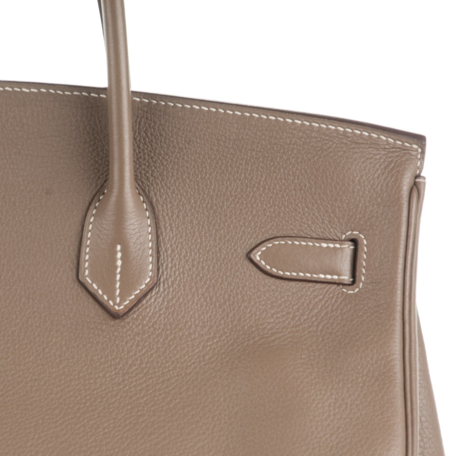 Hermes Taurillon Clemence Birkin 35 Etoupe 7 of 28