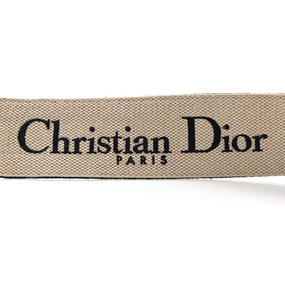 Christian Dior Canvas Embroidered Shoulder Strap Black 3 of 6
