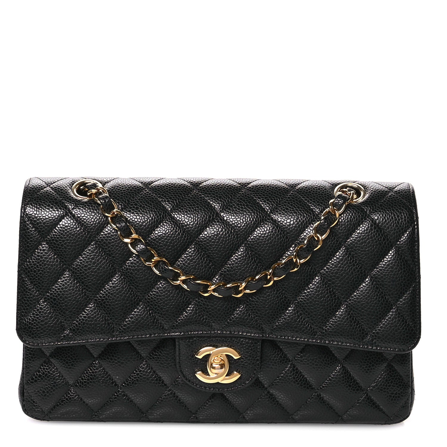 Chanel Caviar Quilted Medium Double Flap Black 1 of 11