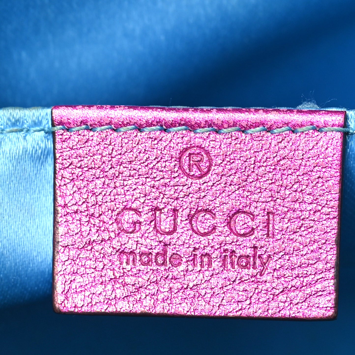 Laminated Nappa Matelasse Small GG Marmont Chain Shoulder Bag Fuxia Rosso Rosa