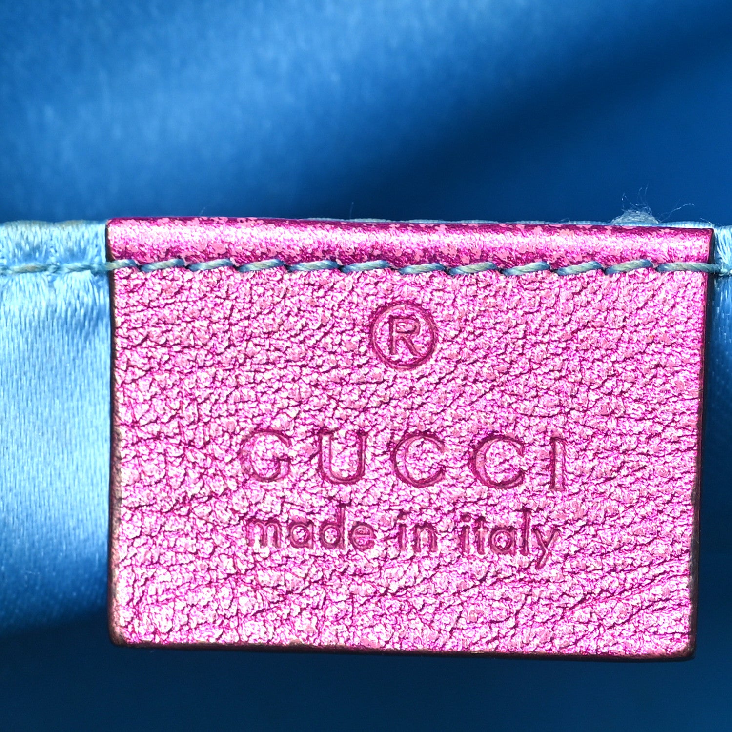 Gucci Laminated Nappa Matelasse Small GG Marmont Chain Shoulder Bag Fuxia Rosso Rosa 6 of 10