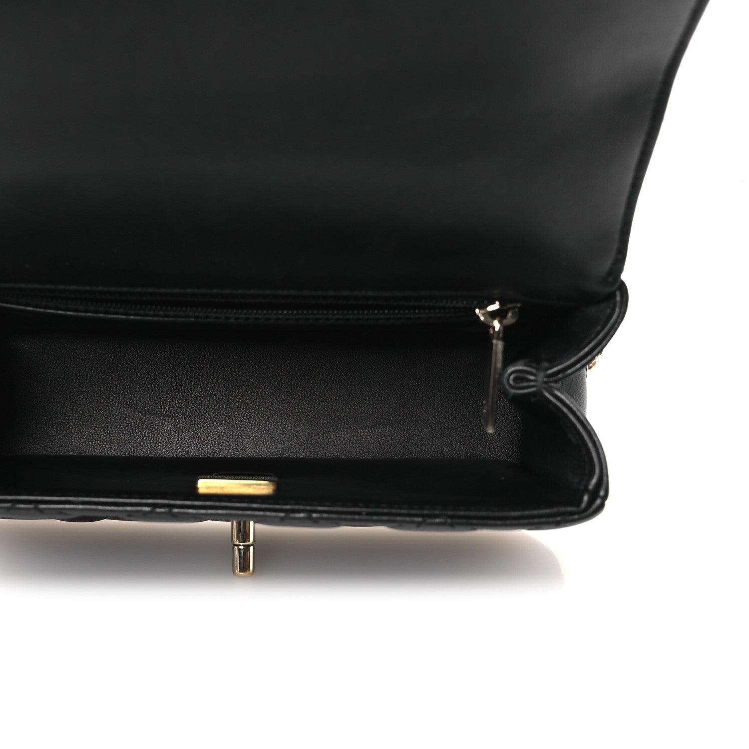 Chanel Lambskin Quilted Mini Crystal Top Handle Rectangular Flap Black 5 of 13