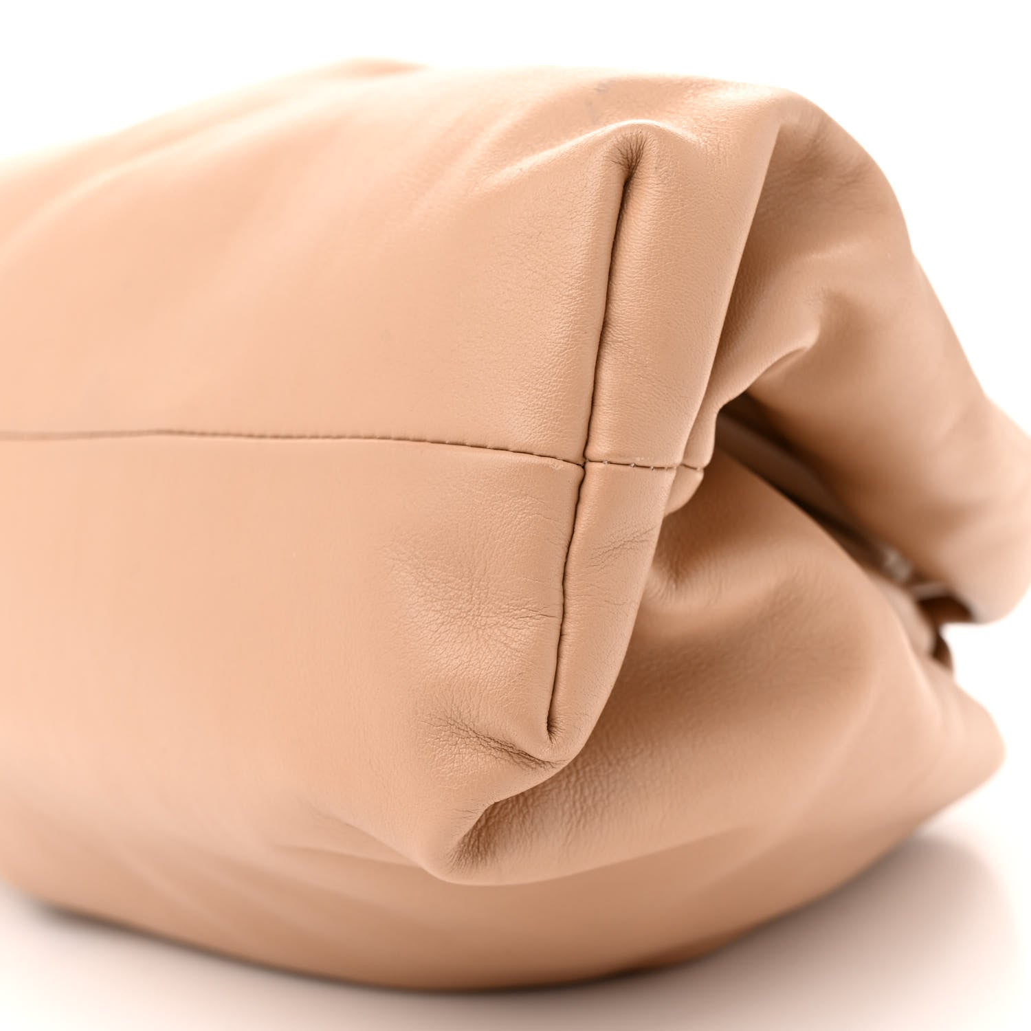 Bottega Veneta Smooth Butter Calf The Pouch Oversized Clutch Nude 10 of 13
