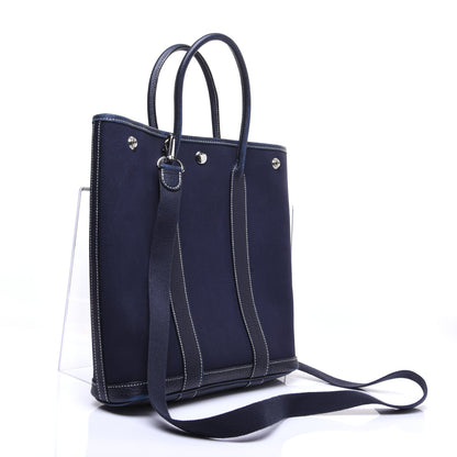 Hermes Toile Negonda Garden File PM Bleu Marine 3 of 12