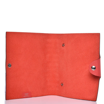 Hermes Togo Ulysse PM Agenda Cover Rouge Pivoine 5 of 12