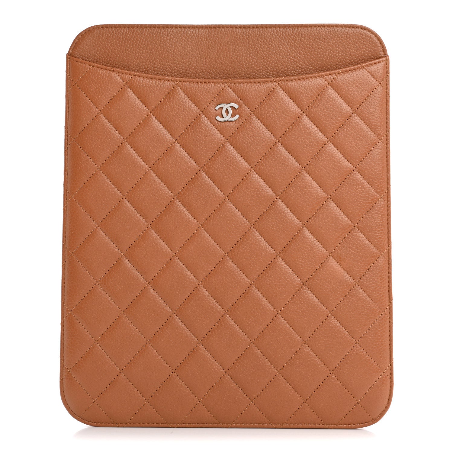 Chanel Caviar Quilted iPad Case Brown 1 of 10