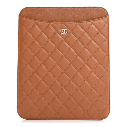 Chanel Caviar Quilted iPad Case Brown 1 of 10