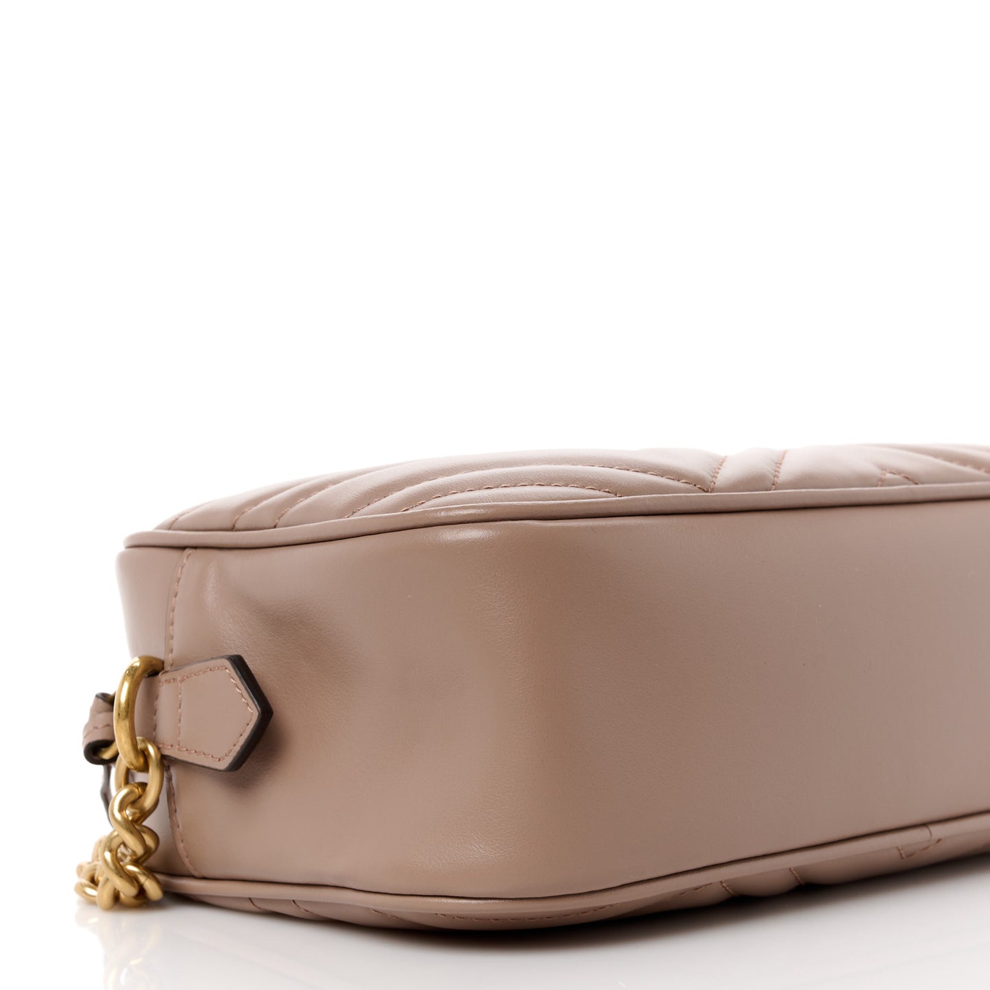 Calfskin Matelasse Small GG Marmont Chain Shoulder Bag Porcelain Rose