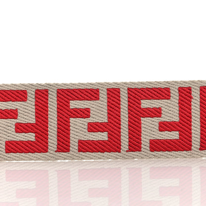 Fendi Canvas Calfskin FF 1974 Strap You Red 5 of 7