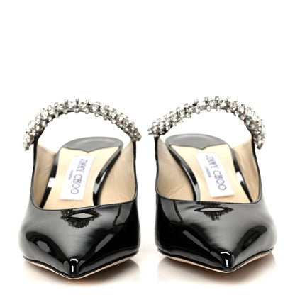Jimmy Choo Patent Crystal Bing 65 Pumps 39.5 Black 3 of 9