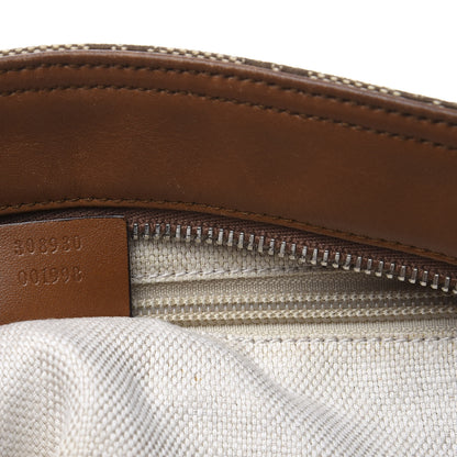 Gucci Monogram Large Flat Messenger Bag Brown 9 of 12