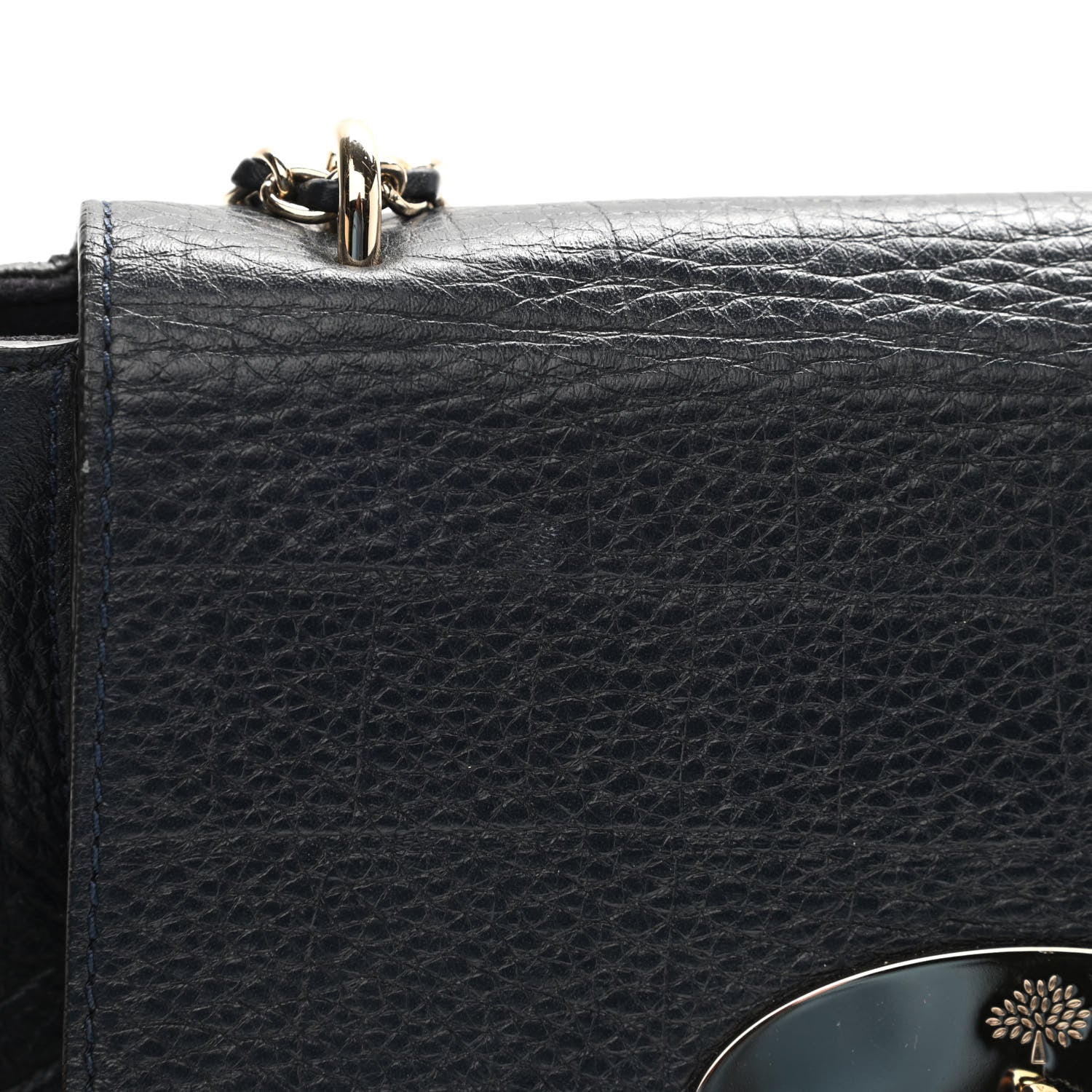 Mulberry Nappa Crocodile Embossed Small Lily Flap Midnight Blue 8 of 11