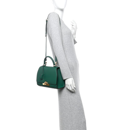 Moynat Taurillon Blush Rejane PM Emerald 2 of 10