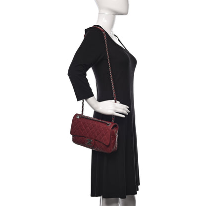 Chanel Iridescent Caviar Quilted Medium Chic Flap Red 3 of 10