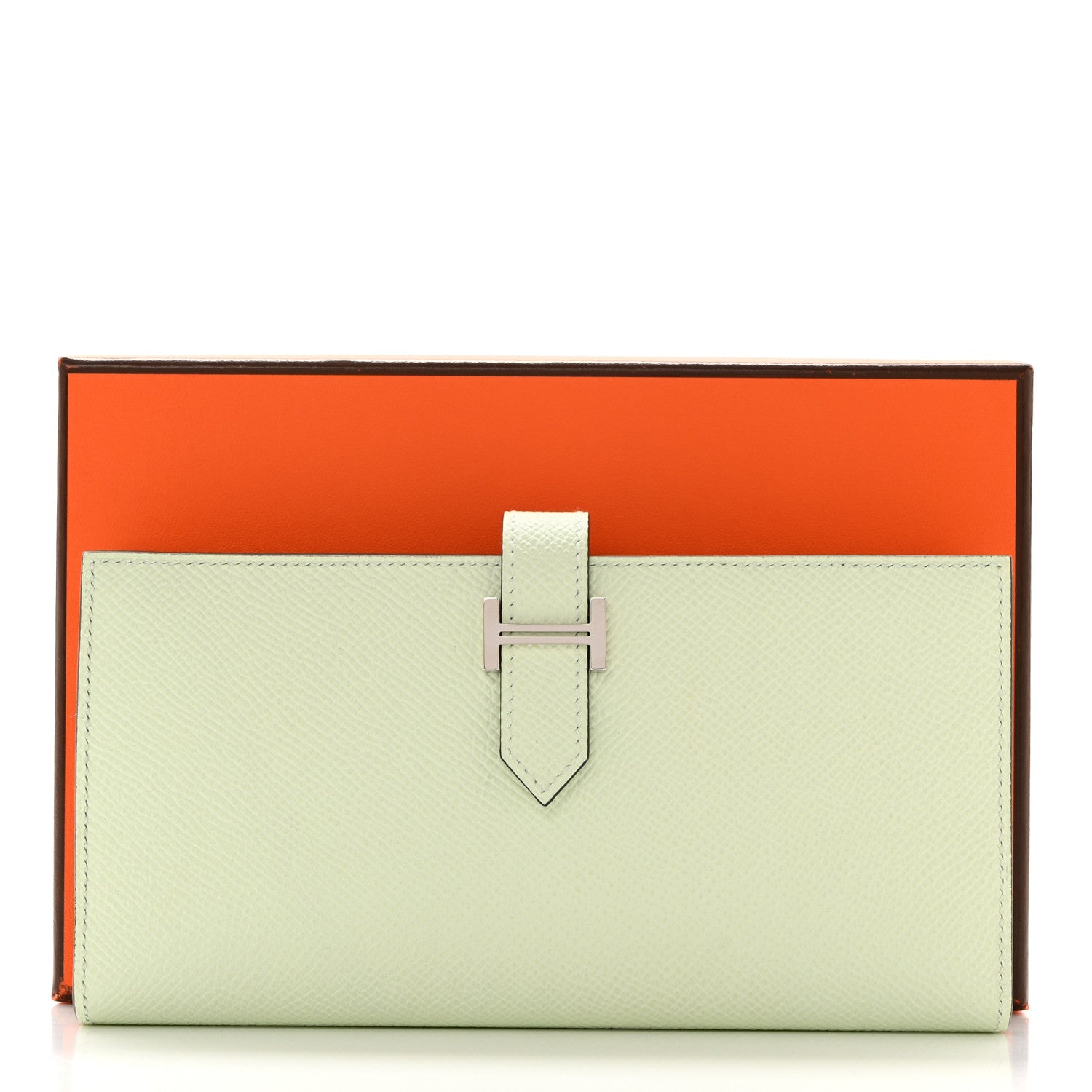 Hermes Epsom Bearn Gusset Wallet Vert Fizz 8 of 8