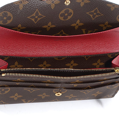 Louis Vuitton Monogram Emilie Wallet Red 7 of 7