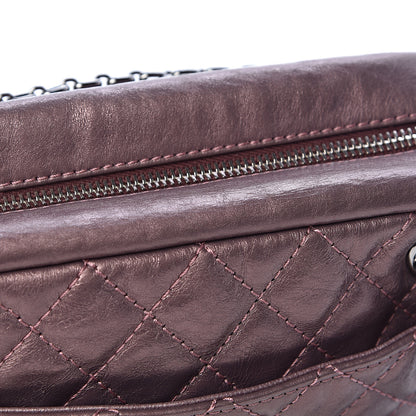Chanel Metallic Aged Calfskin Quilted Small Reissue Camera Case Rose Fonce 10 of 18