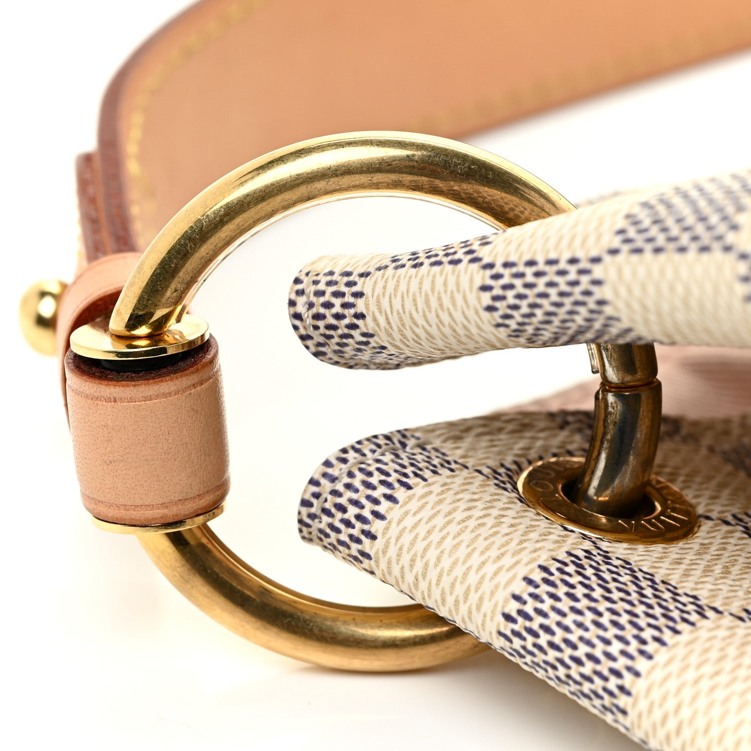Louis Vuitton Damier Azur Graceful MM Rose Ballerine 17 of 25