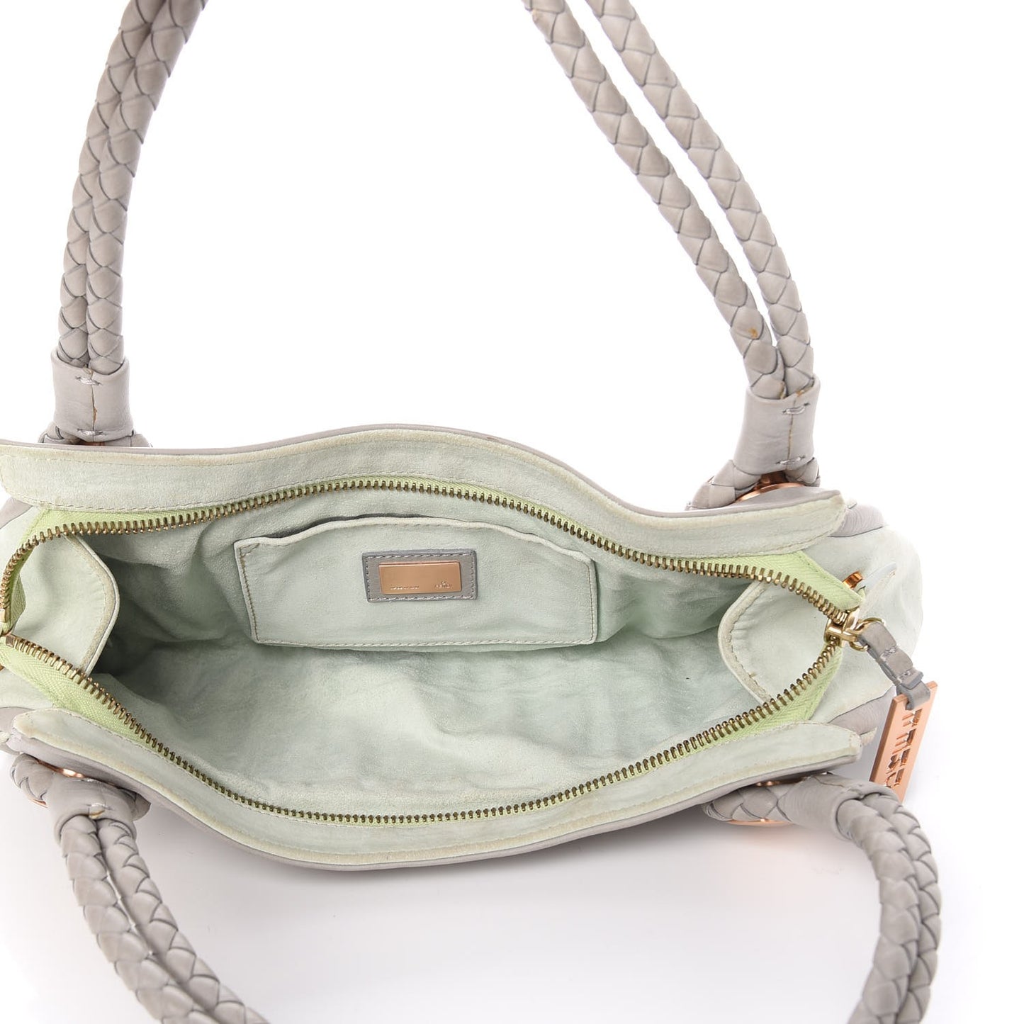 Calfskin Radio Bag Grigio Multicolor