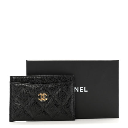Chanel Caviar Quilted Card Holder Black 10 of 10