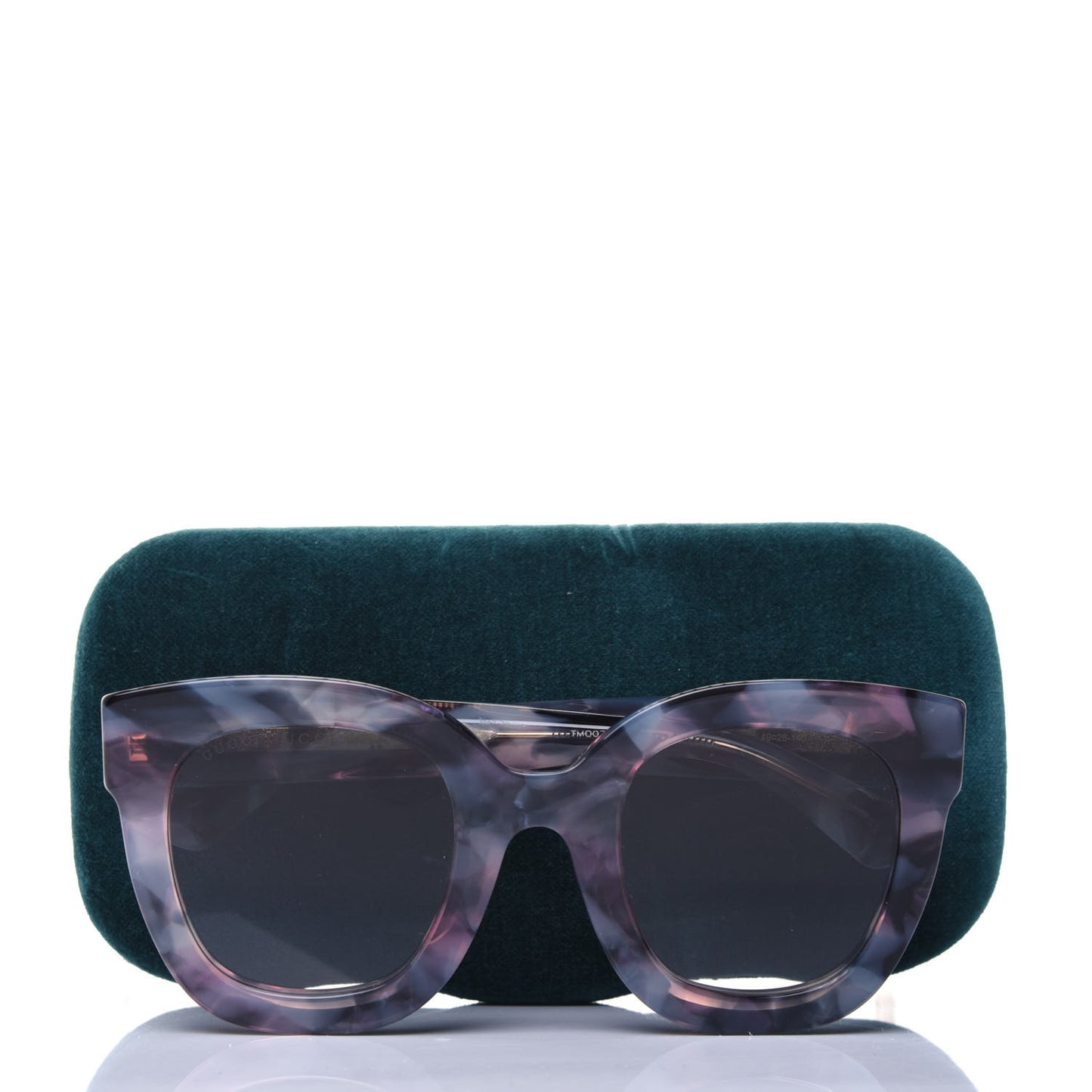 Round Frame Star Sunglasses GG0208S Grey Pink