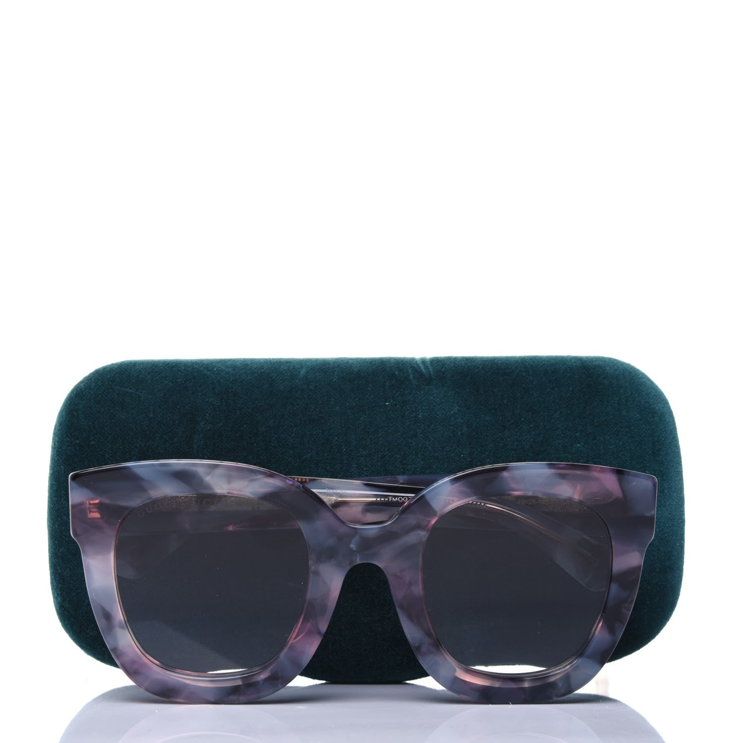 Gucci Round Frame Star Sunglasses GG0208S Grey Pink 7 of 7