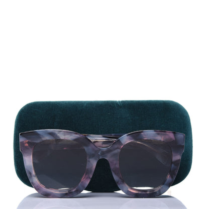Gucci Round Frame Star Sunglasses GG0208S Grey Pink 7 of 7