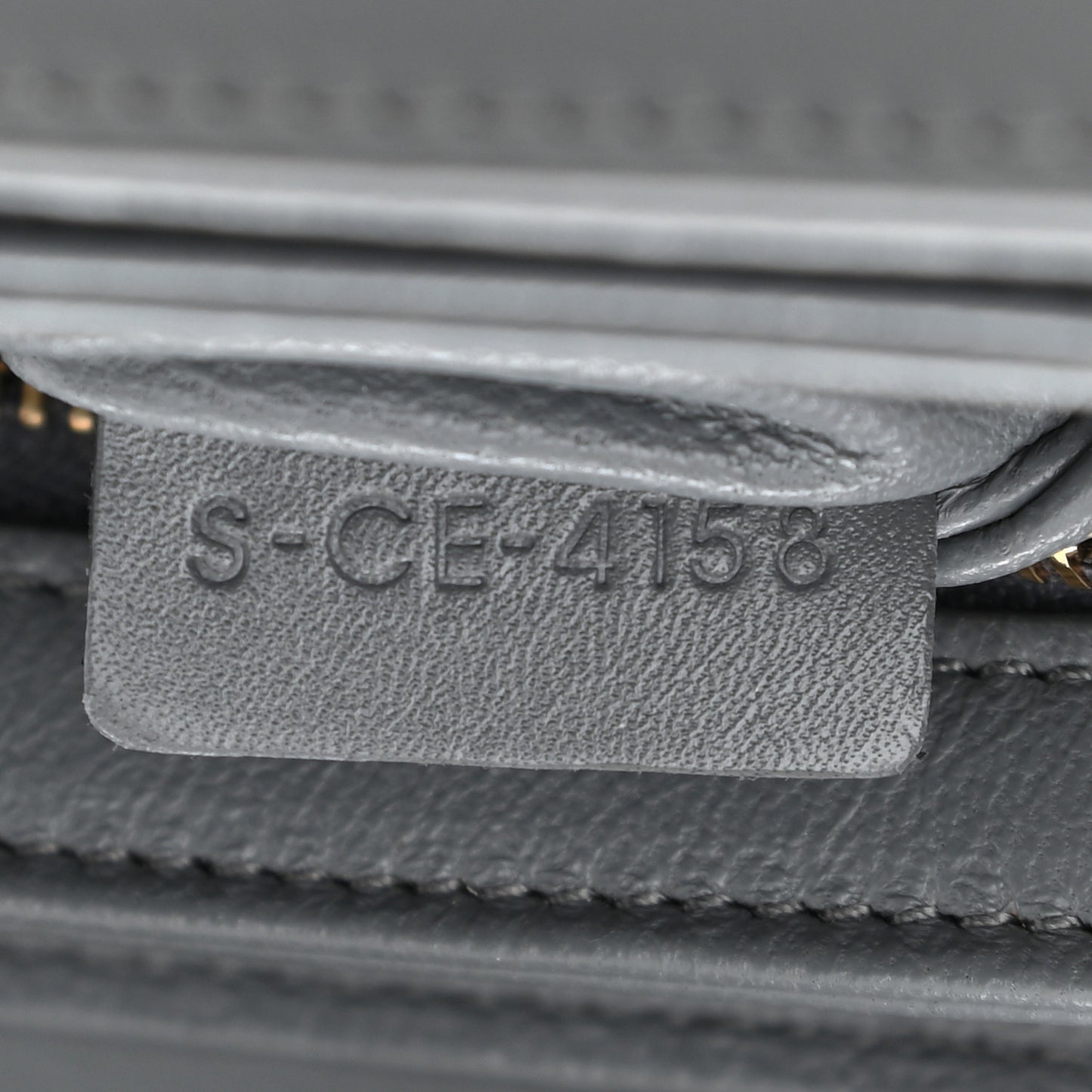 Shiny Calfskin Medium C Bag Grey