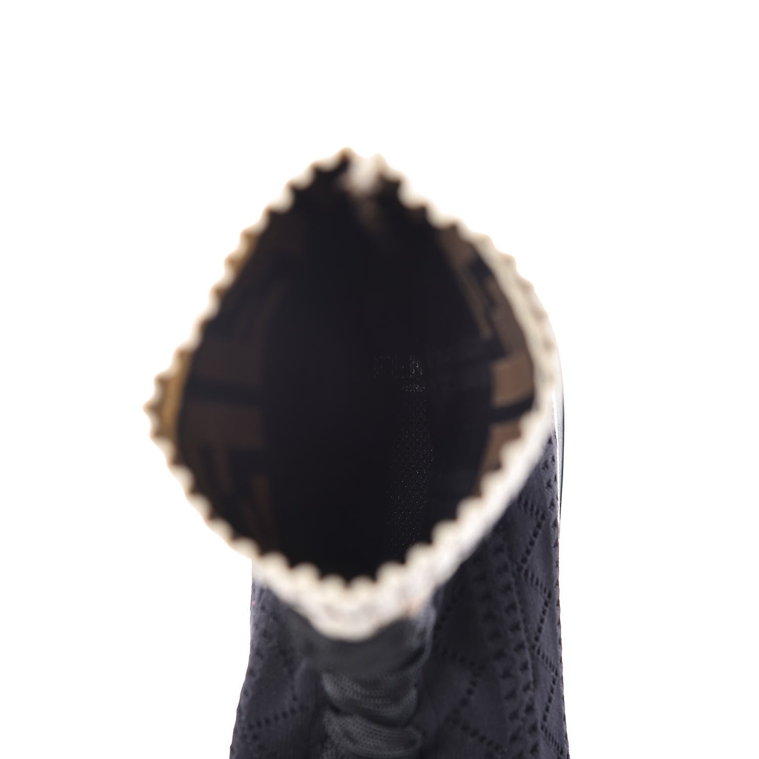 Fendi Stretch Knit Jacquard FF Sock Sneakers 37 Black 6 of 7
