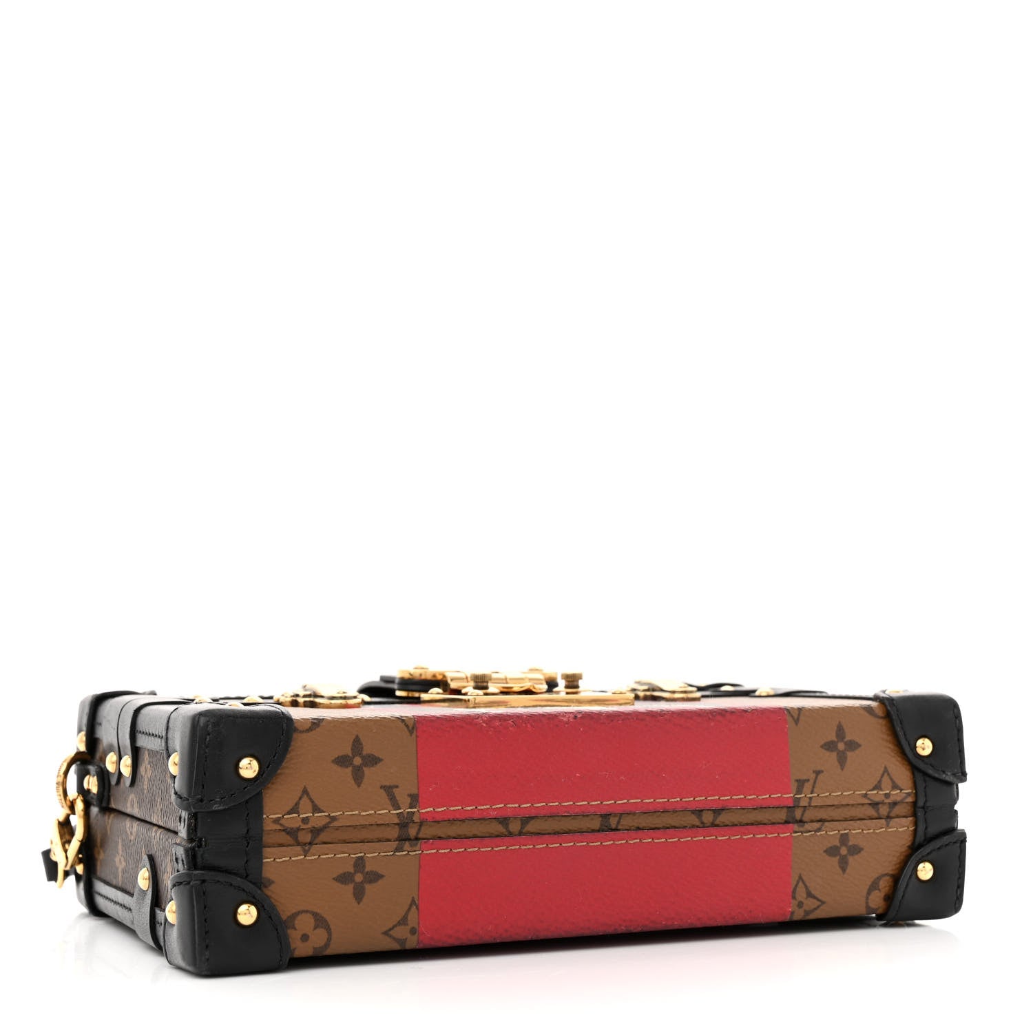 Louis Vuitton Reverse Monogram Kabuki Petite Malle Black 4 of 10