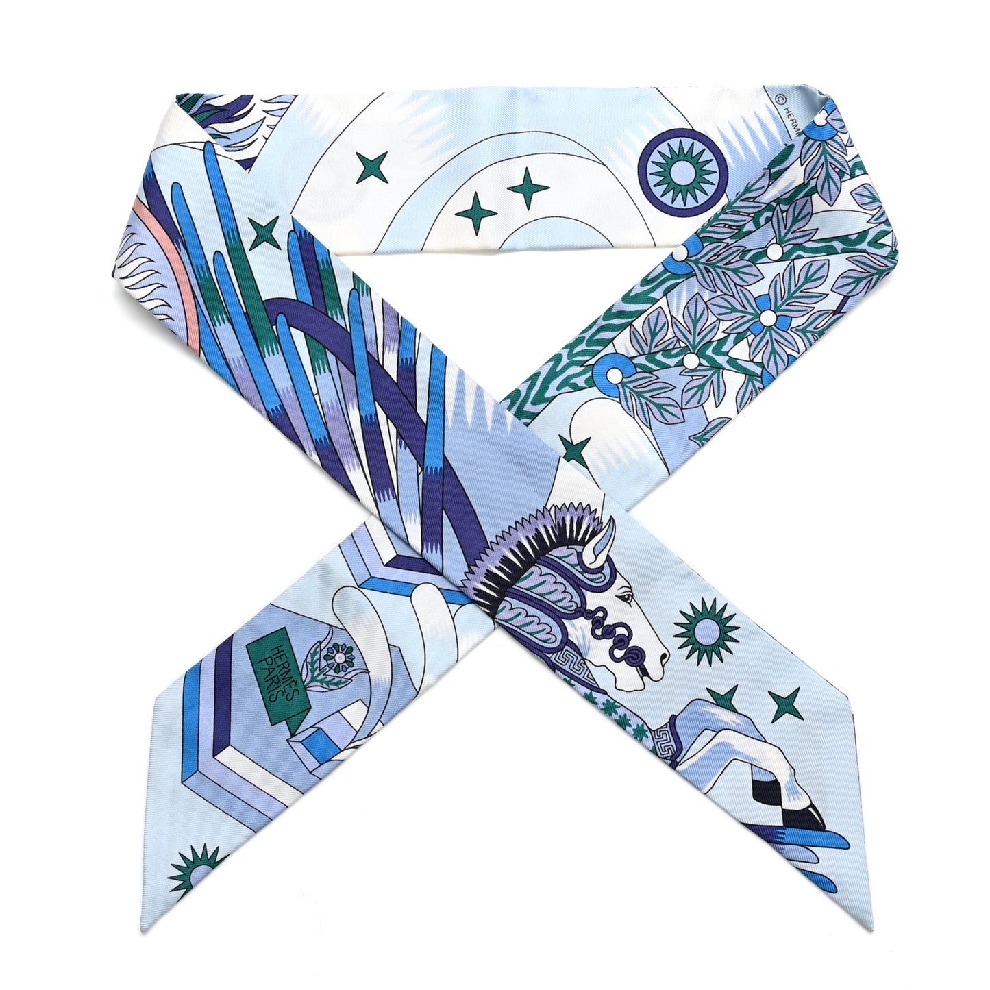 Silk La Source de Pegase Twilly Ciel Bleu Royal White