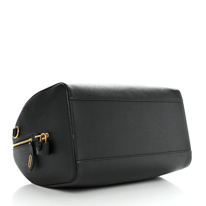 Balenciaga Grained Calfskin Medium Ville Bowling Bag Black 4 of 11