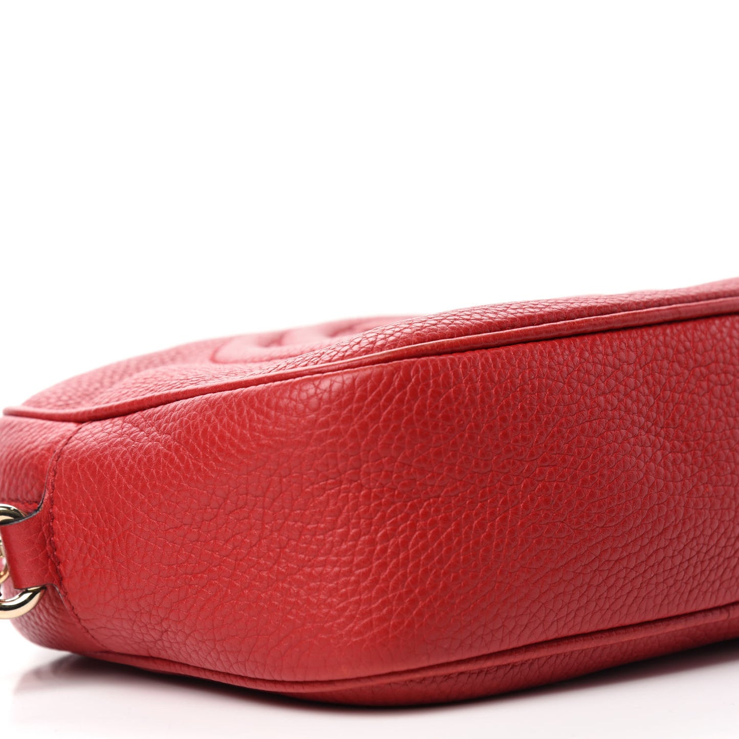 Pebbled Calfskin Small Soho Disco Bag Tabasco Red