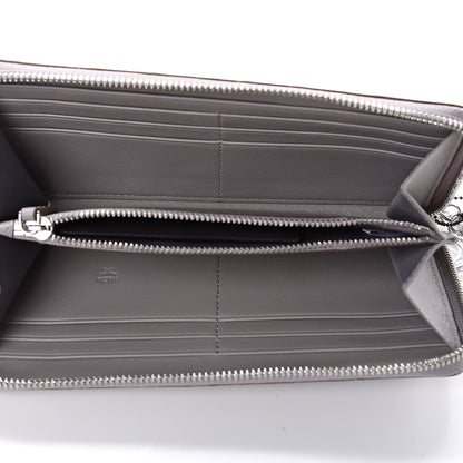 MCM Calfskin Ottomar Monogram Klara Zip Wallet Grey 5 of 7