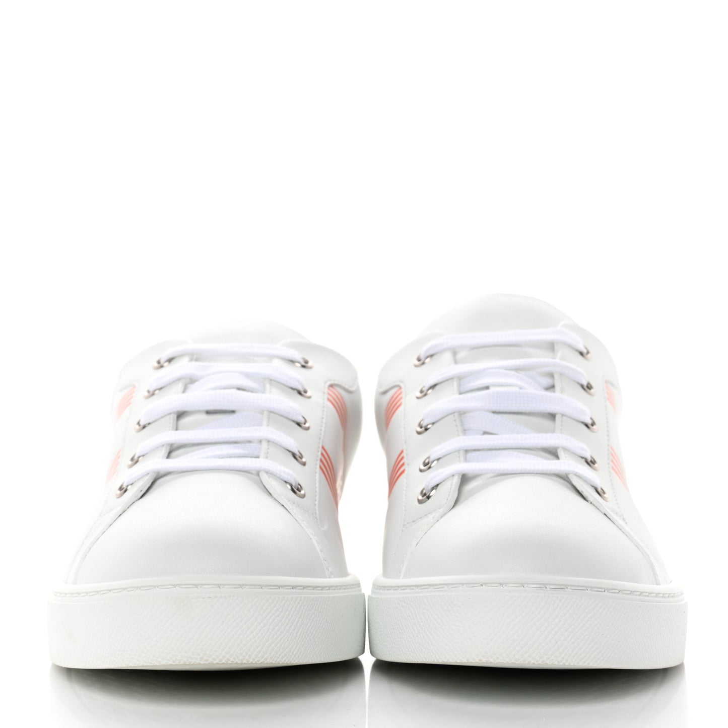 Calfskin Mens Avantage Sneakers 44 Orange