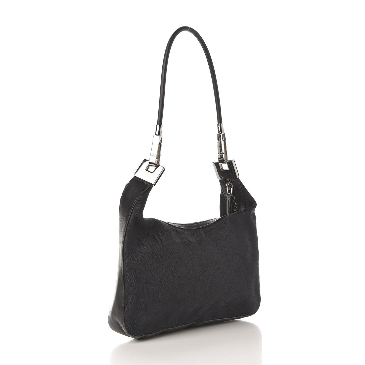 Monogram GG Small Clasp Hobo Black