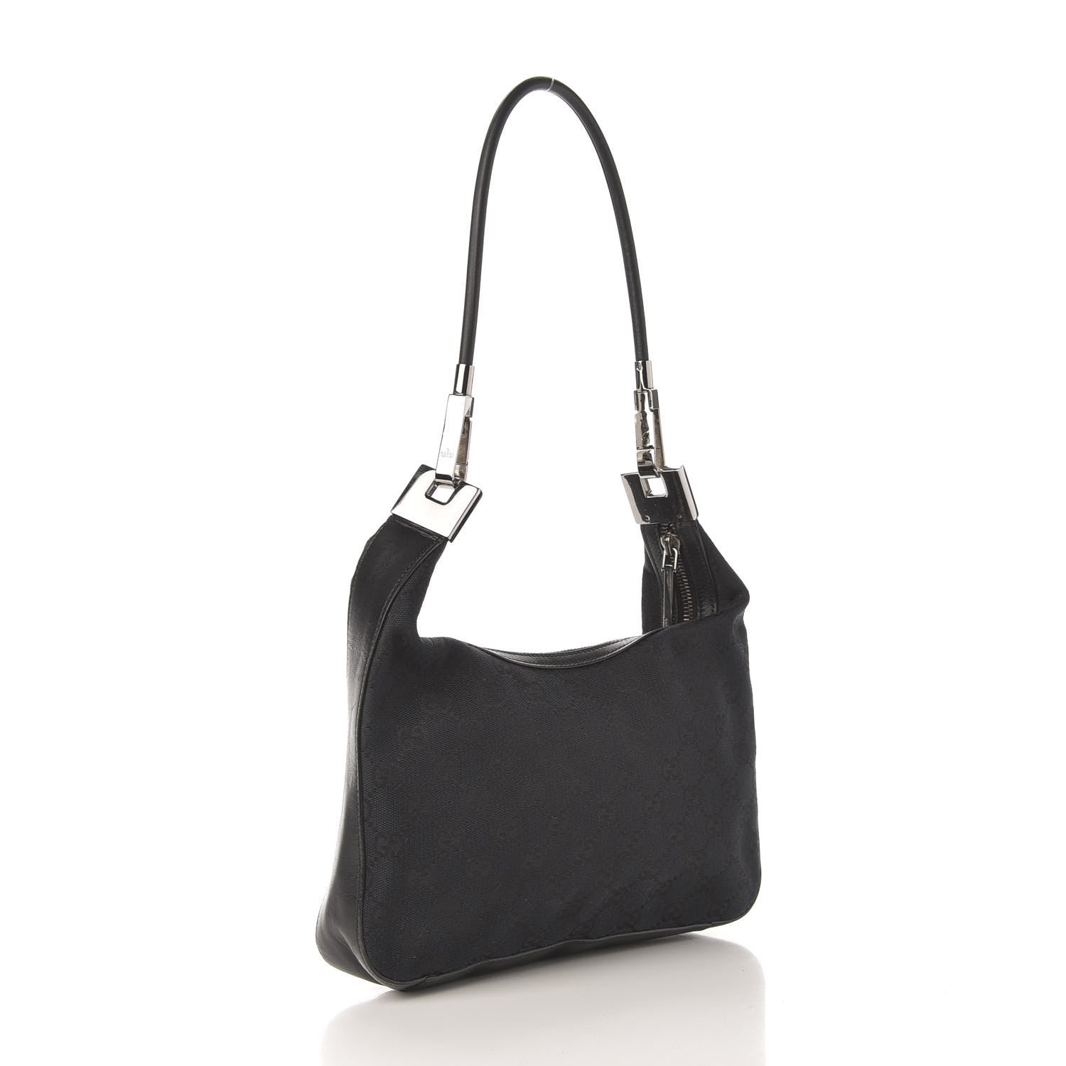 Gucci Monogram GG Small Clasp Hobo Black 3 of 13