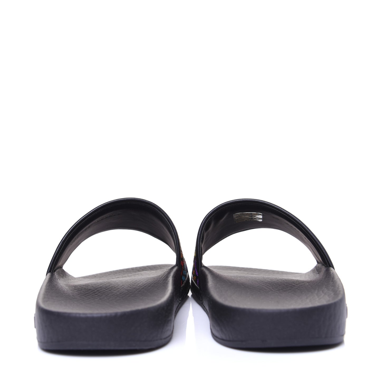 GG Supreme Monogram Psychedelic Slide Sandals 36 Black Multicolor