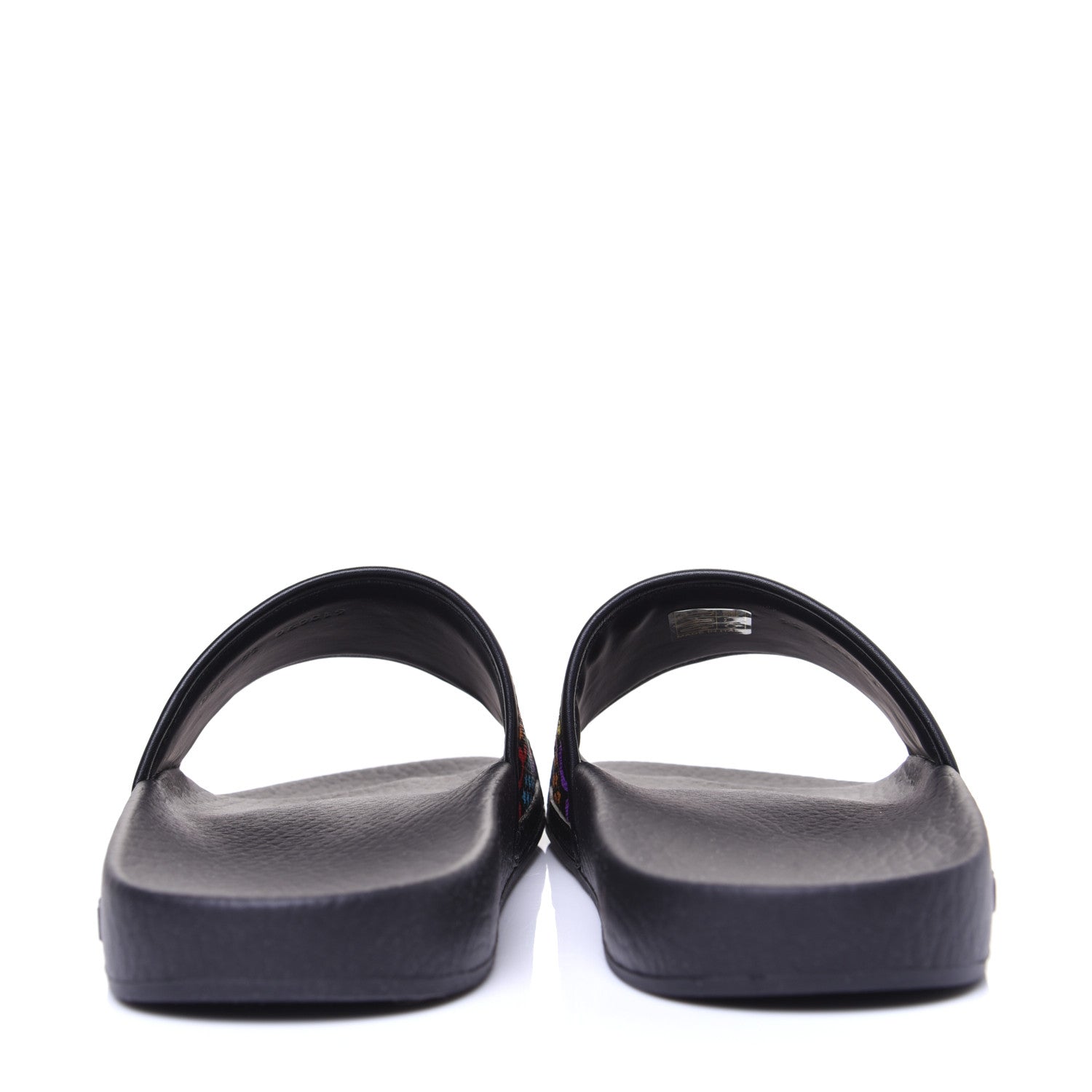 Gucci GG Supreme Monogram Psychedelic Slide Sandals 36 Black Multicolor 3 of 9