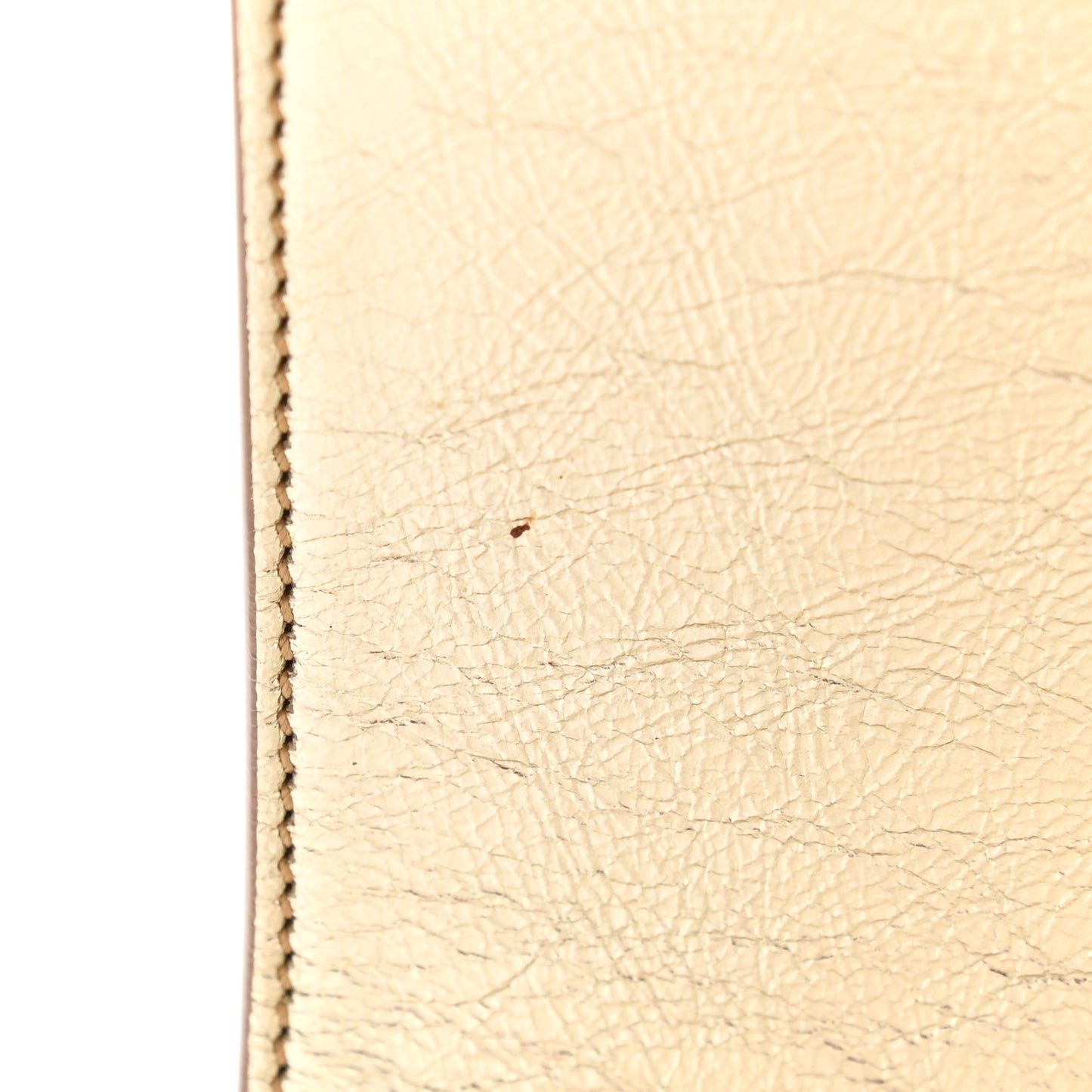 Metallic Textured Calfskin Monogram Large Belle De Jour Clutch Gold
