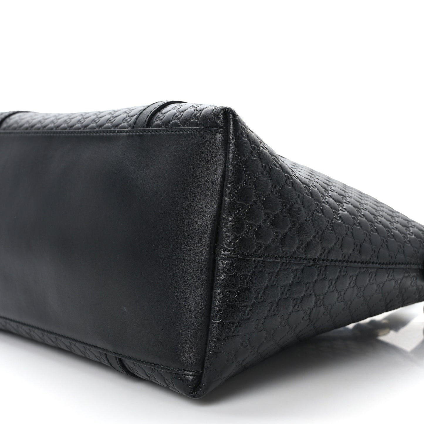 Soft Microguccissima Dome Satchel Black
