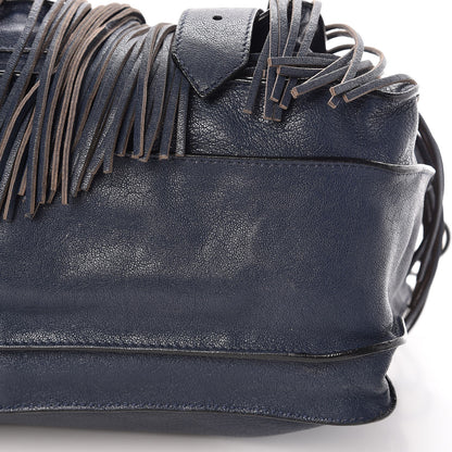 Proenza Schouler Lambskin Fringe Medium PS1 Satchel Midnight 9 of 9
