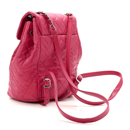Chanel Calfskin Quilted Small Urban Spirit Backpack Dark Pink 3 of 10