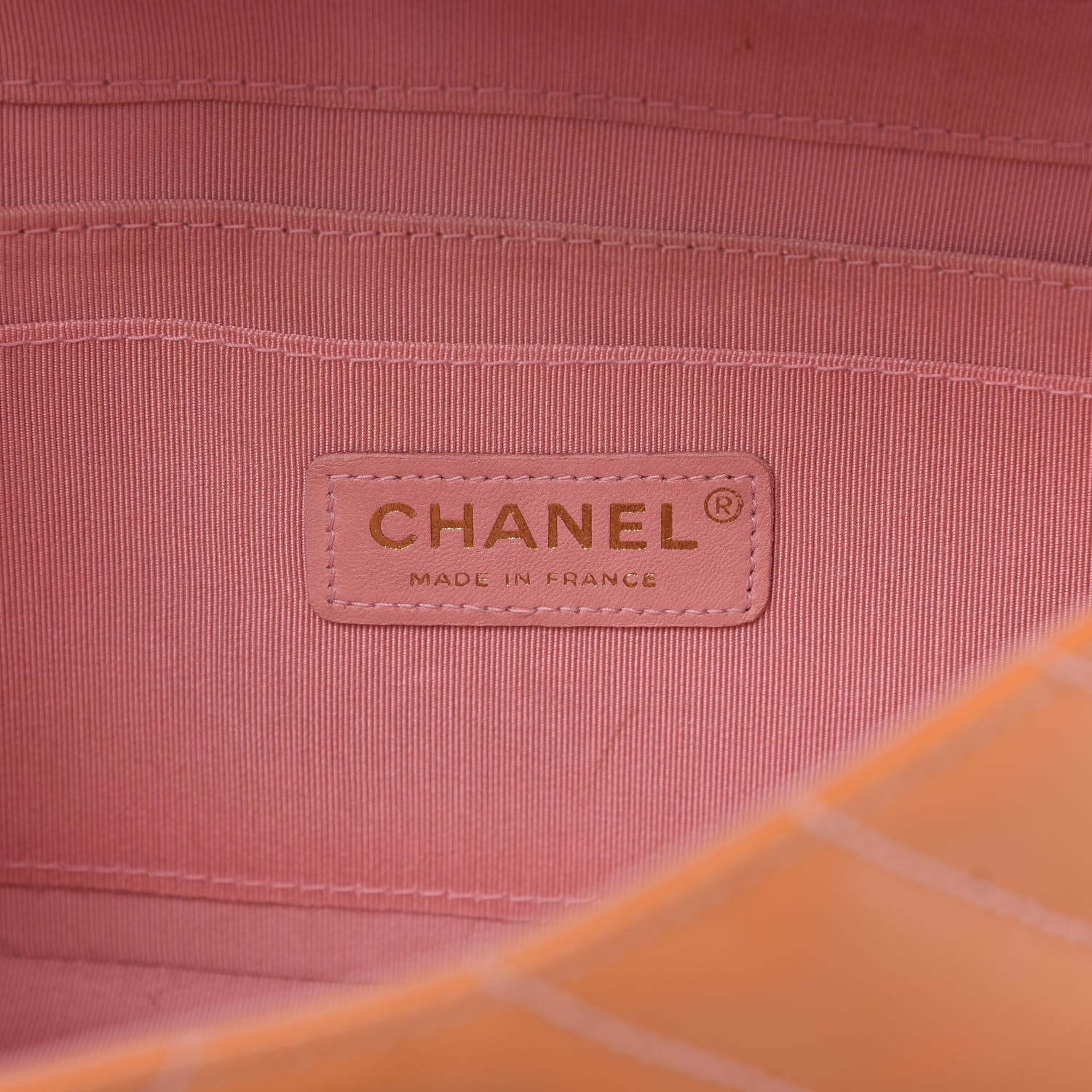 Chanel Patent Small Single Flap Orange 8 of 12