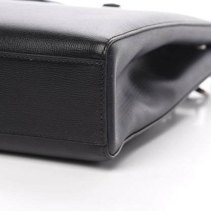 Burberry Textured Calfskin Bermondsey Business Briefcase Black 12 of 12